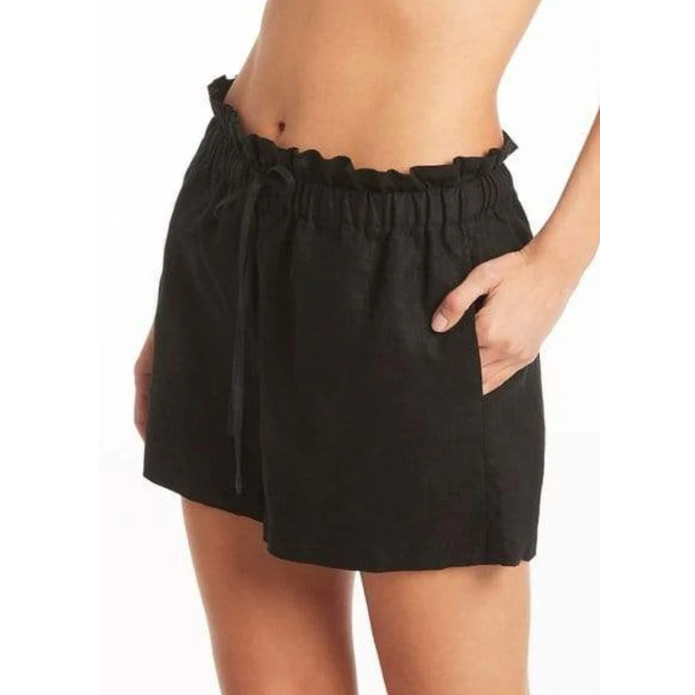 NWT Sea Level Swim Tidal Linen Skipper Short